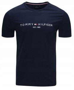 TOMMY HILFIGER T-SHIRT KOSZULKA MĘSKA GRANATOWA MW0MW11465 403 NAVY